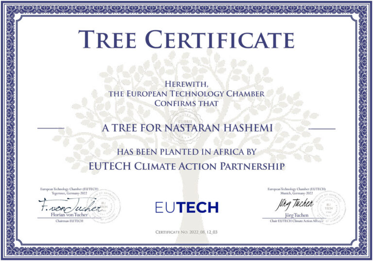 202208-Eutech-treecertificate-Nastaran-Hashemi